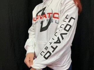 WHITE LOVATO LOGO HOODIE